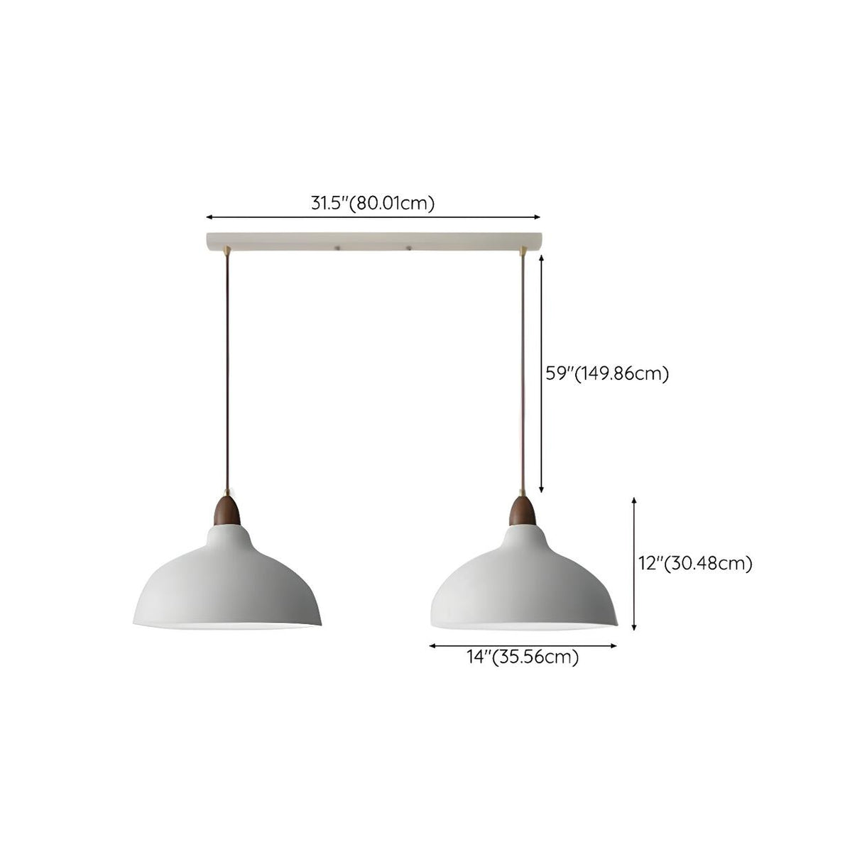 Modern White Metal Rope Bowl Pendant Light Adjustable Length Image - 17