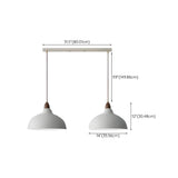 Modern White Metal Rope Bowl Pendant Light Adjustable Length Image - 17