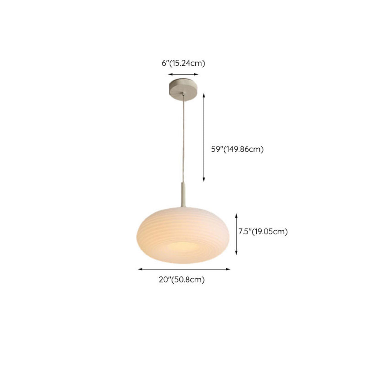 Modern White Oval Pleated Resin LED Pendant Light 