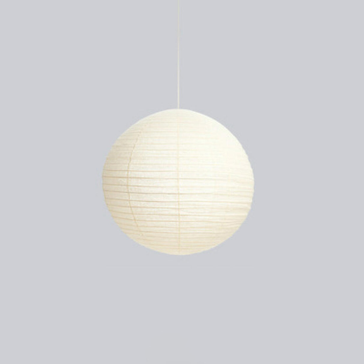 Modern White Paper Globe Pendant Light Adjustable Cord Image - 5