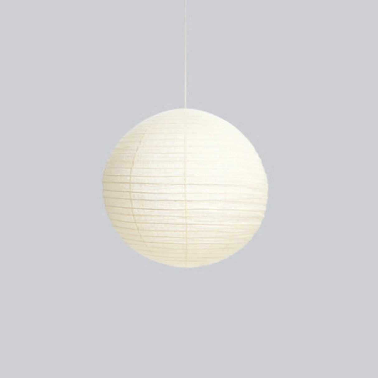 Modern White Paper Globe Pendant Light Adjustable Cord Image - 7