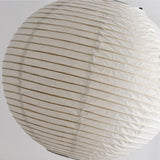 Modern White Paper Lantern Globe Pendant Light Image - 13