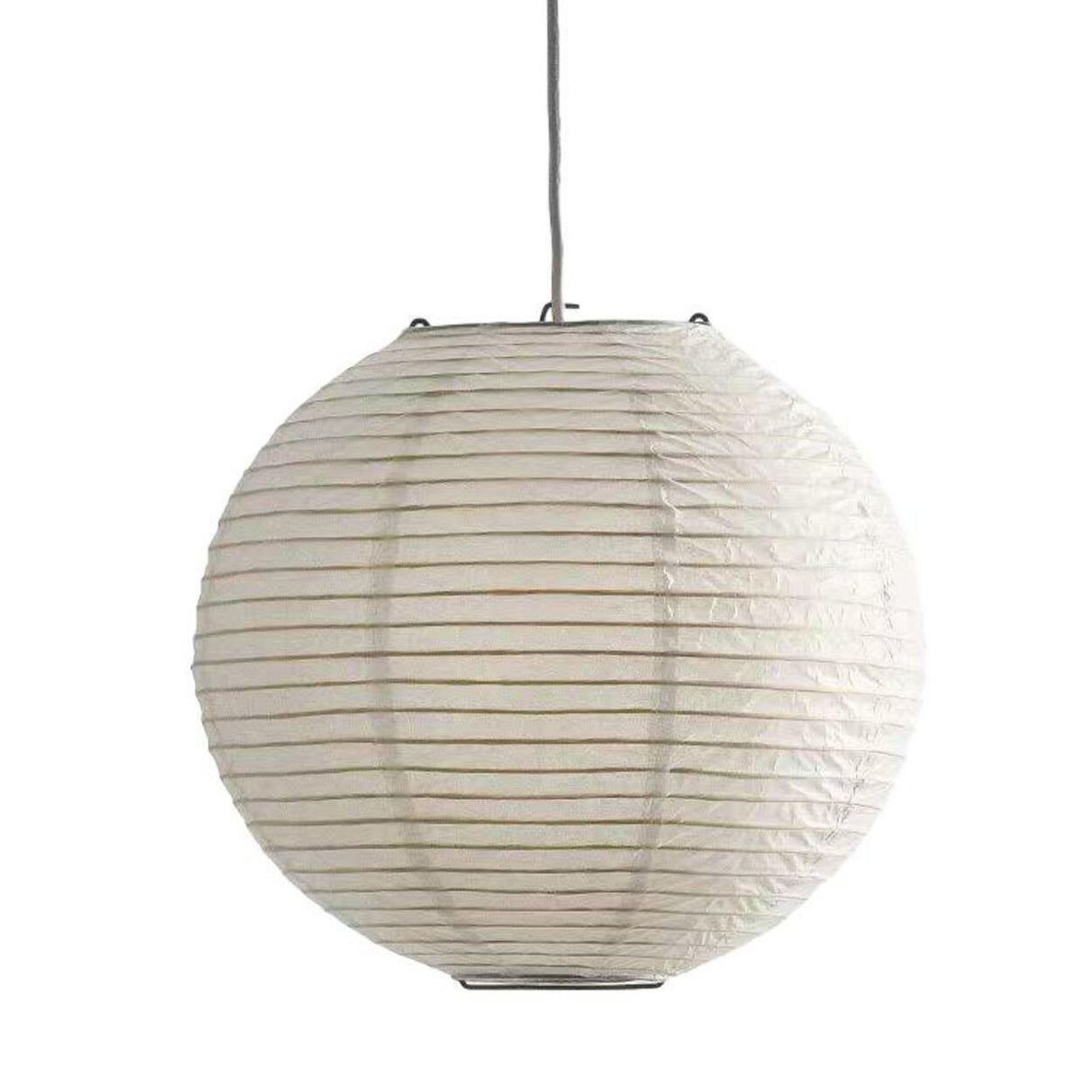 Modern White Paper Lantern Globe Pendant Light Image - 2