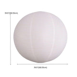 Modern White Paper Lantern Globe Pendant Light Image - 21