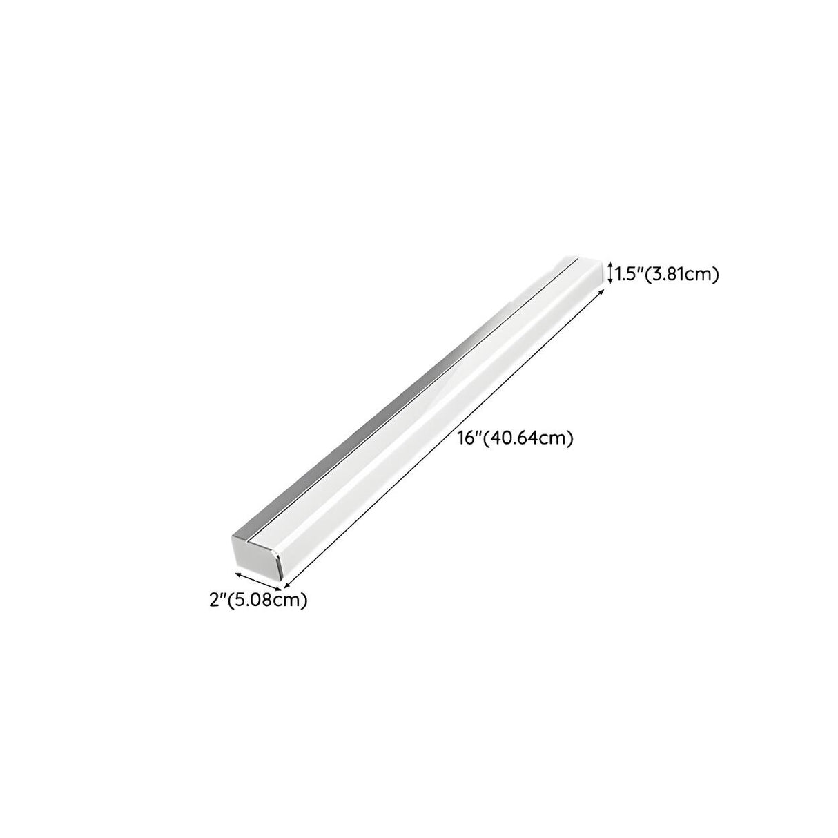 Modern White Rectangular LED Bathroom Vanity Light  Image - 10