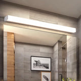 Modern White Rectangular LED Bathroom Vanity Light  Image - 4