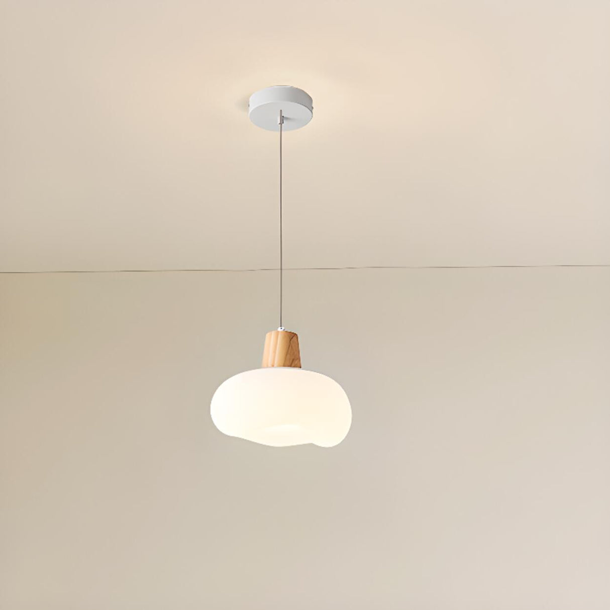 Modern White Resin Triple Pendant Light Third Gear Image - 3