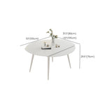 Modern White Round Extendable Stone Dining Table Image - 8