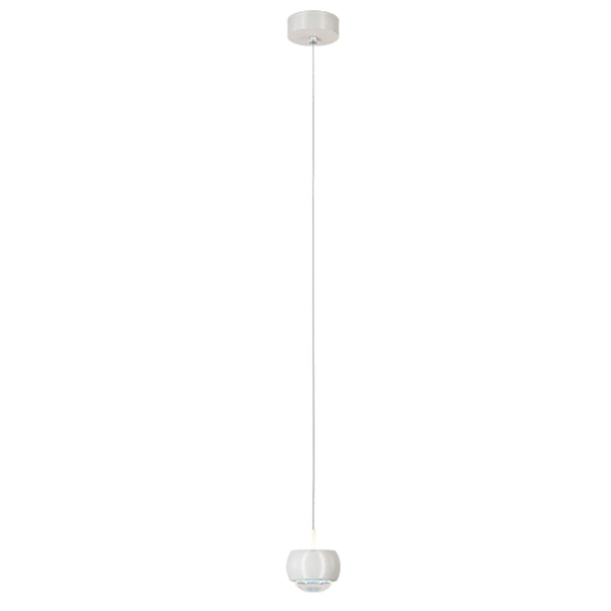 Modern White Sculpted Acrylic Bedroom Pendant Light Image - 6