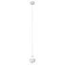 Modern White Sculpted Acrylic Bedroom Pendant Light Image - 7