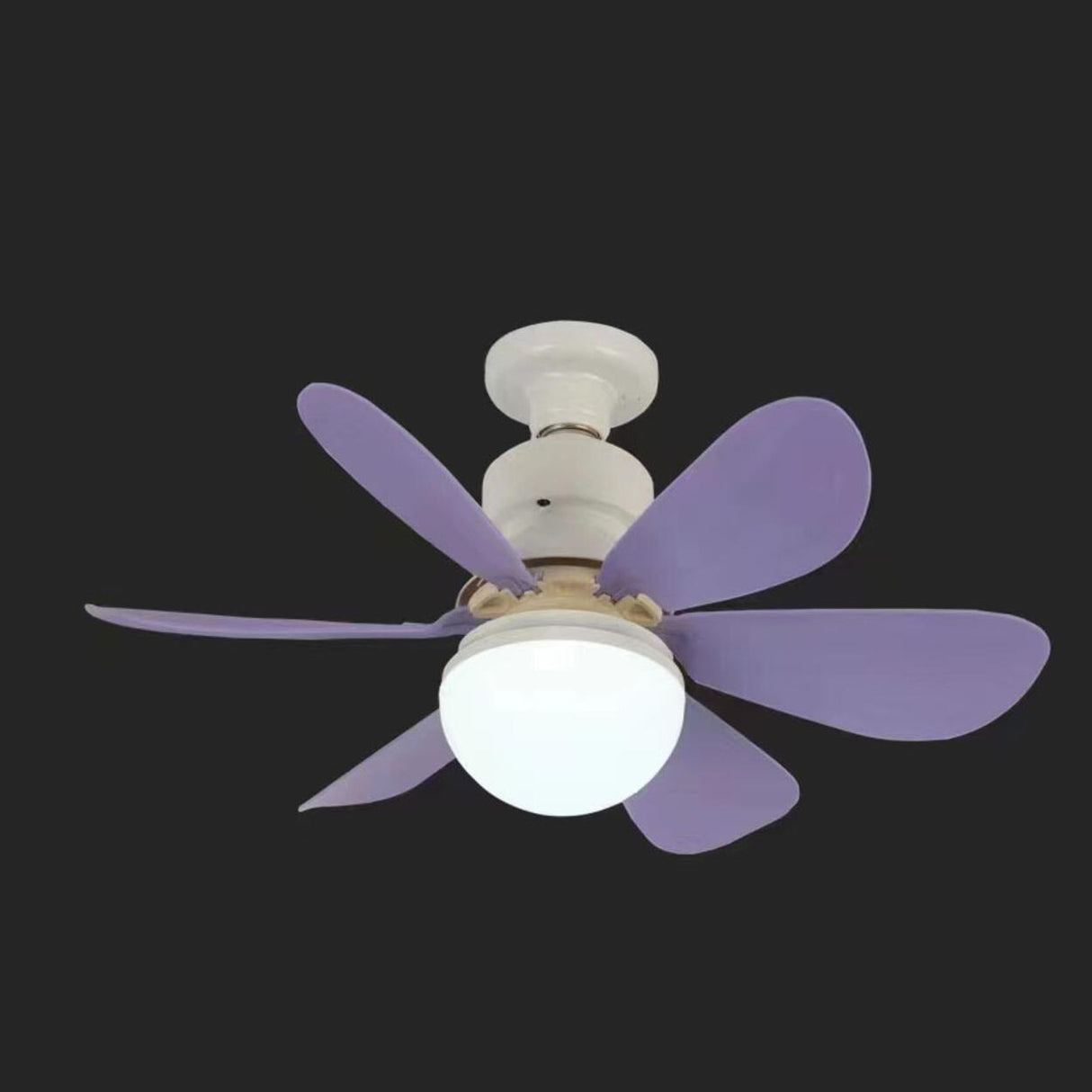 Modern White Shade 5 Blades Ceiling Fan with Light Image - 12