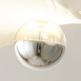 Modern White Shell Pendant Light Adjustable Height Image - 11