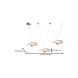 Modern White Shell Pendant Light Adjustable Height Image - 16