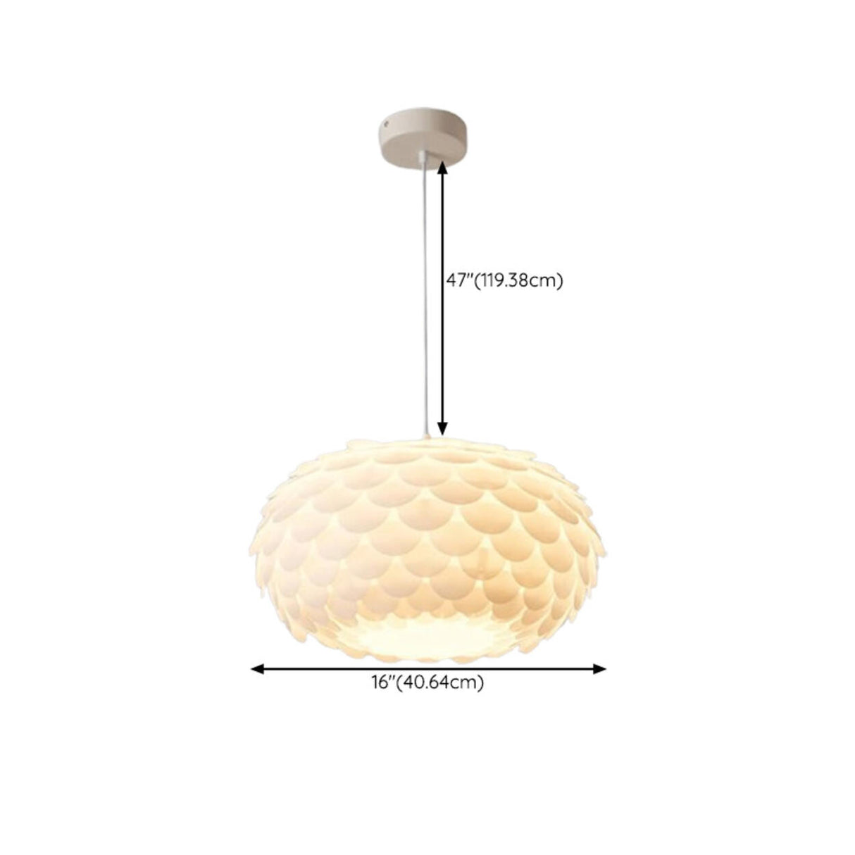 Modern White Swirl Drum Pendant Light Adjustable Height Image - 27