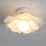 Modern White Tier-Shaped Semi-Flush Mount Ceiling Light  Image - 12