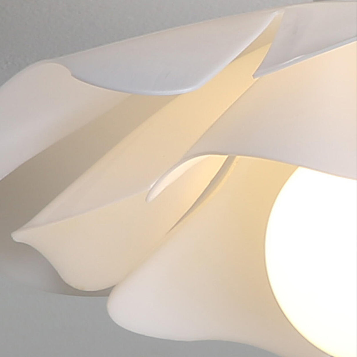 Modern White Tier-Shaped Semi-Flush Mount Ceiling Light  Image - 7