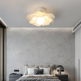 Modern White Tier-Shaped Semi-Flush Mount Ceiling Light  Image - 9