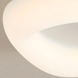 Modern White Triangle Resin Flush Mount Ceiling Light Image - 9