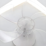 Modern White Triangular Flush Ceiling Fan with Light Image - 13