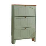 Modern White Wooden Wall-Mounted Shoe Cabinet Image - 9