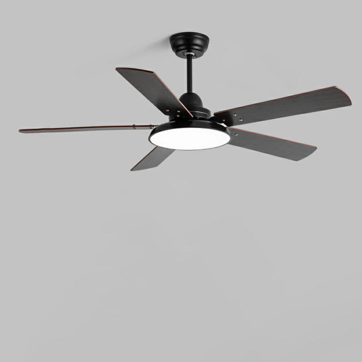 Modern Wood 3 Blades Standard Remote Ceiling Fan Light Image - 11