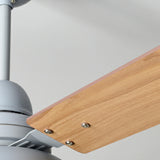 Modern Wood 3 Blades Standard Remote Ceiling Fan Light Image - 13