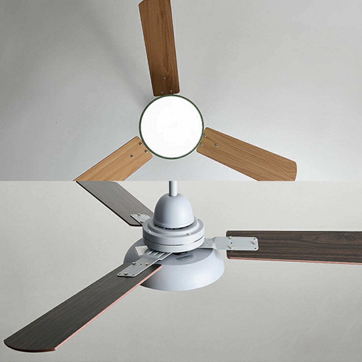 Modern Wood 3 Blades Standard Remote Ceiling Fan Light Image - 17