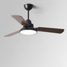 Modern Wood 3 Blades Standard Remote Ceiling Fan Light Image - 4