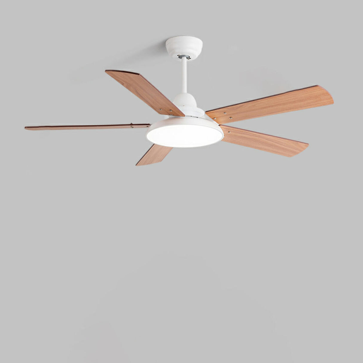 Modern Wood 3 Blades Standard Remote Ceiling Fan Light Image - 9