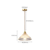 Modern Wood Accents Cone Clear Glass Bedroom Pendant Light Image - 16