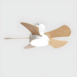 Modern Wood Blade Windmill Ceiling Fan with LED Light Image - 6