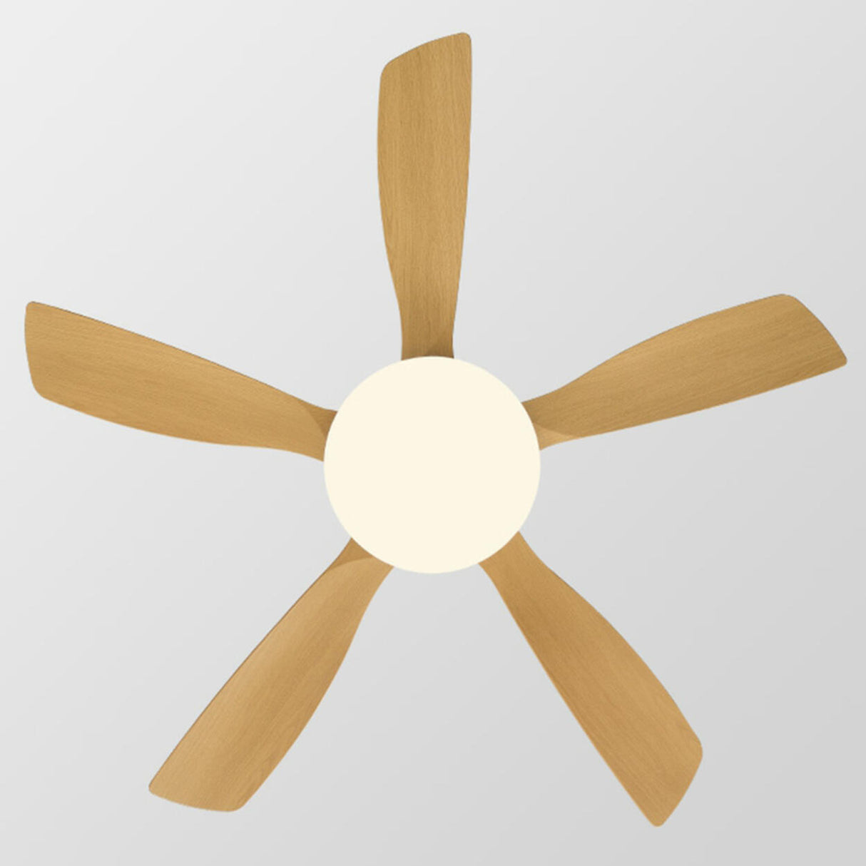 Modern Wood Ceiling Fan with Integrated LED Light Image - 13