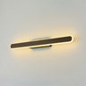 Modern Wood-Color Metal Linear LED Vanity Sconces Image - 10