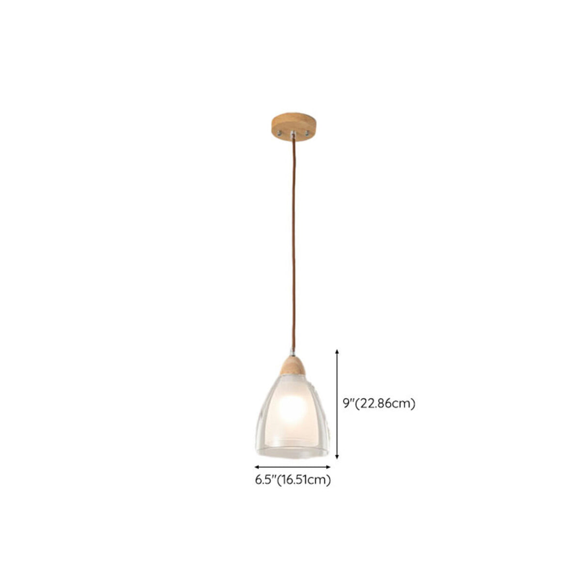 Modern Wood Cone Multi Light Acrylic Pendant Light 