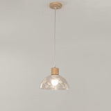 Modern Wood Cone Multi Light Acrylic Pendant Light Image - 7