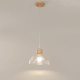 Modern Wood Cone Multi Light Acrylic Pendant Light Image - 9