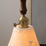 Modern  Wood Cone Rope Ceramic Pendant Lights Image - 4