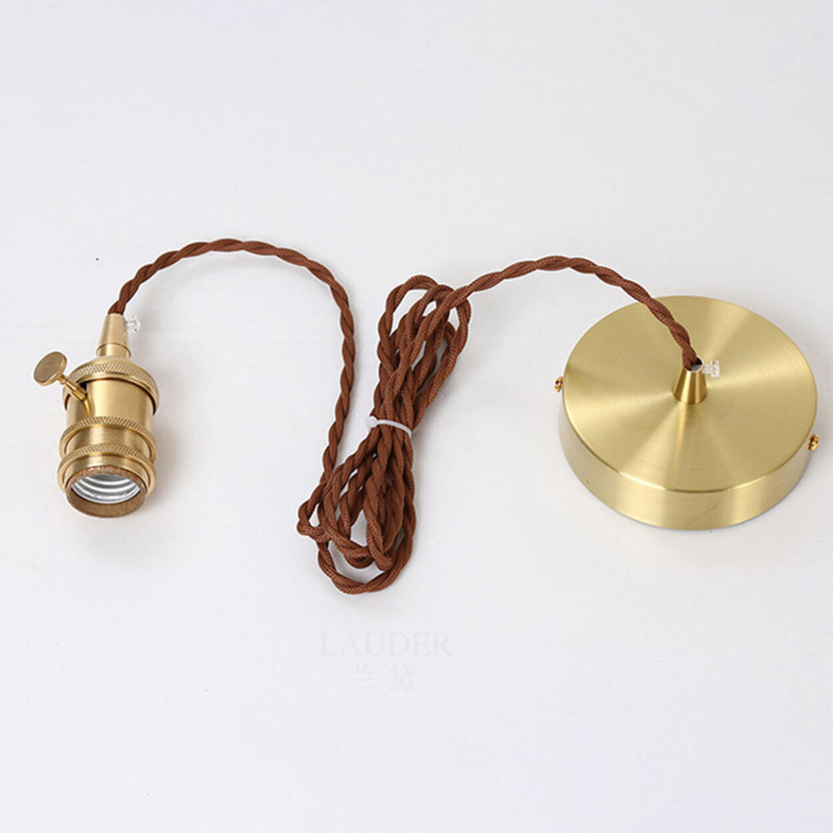 Modern  Wood Cone Rope Ceramic Pendant Lights Image - 6