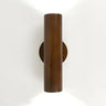 Modern Wood Cylinder Up Down Bedside Wall Sconce Image - 10