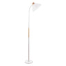 Modern Wood Dome Floor Lamp Adjustable Height Image - 5