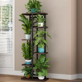 Modern Wood Floor Indoor Storage Plant Stand White Image - 20