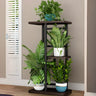 Modern Wood Floor Indoor Storage Plant Stand White Image - 9