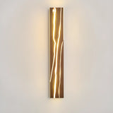 Modern Wood Geometric Artistic Pattern Wall Sconce Image - 10