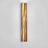 Modern Wood Geometric Artistic Pattern Wall Sconce Image - 11