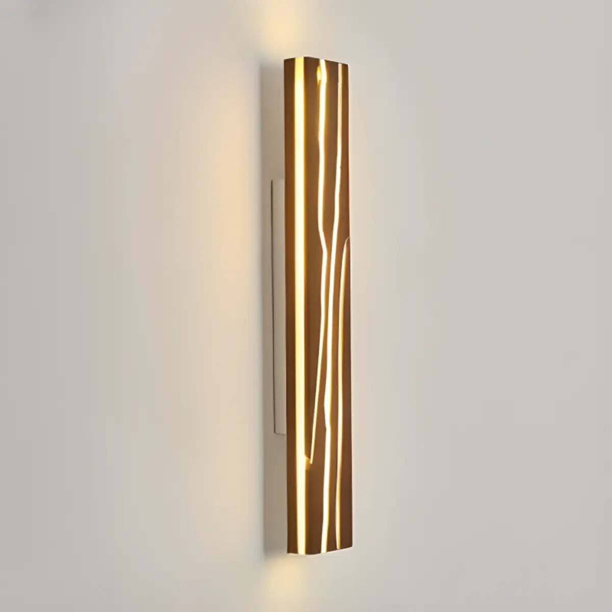 Modern Wood Geometric Artistic Pattern Wall Sconce Image - 13