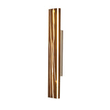 Modern Wood Geometric Artistic Pattern Wall Sconce Image - 5