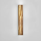 Modern Wood Geometric Artistic Pattern Wall Sconce Image - 9