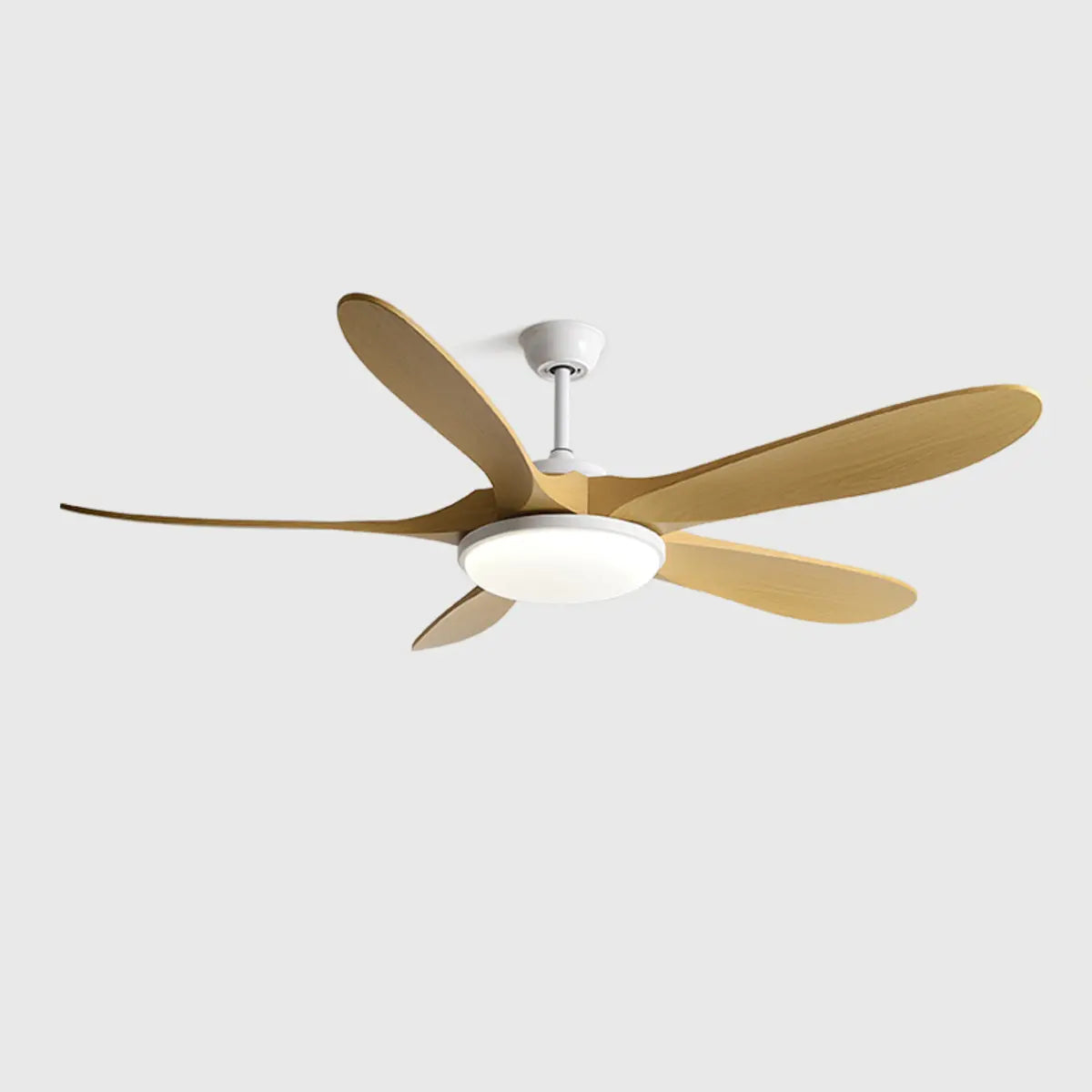 Modern 3 Wood Grain Blades Ceiling Fan with LED Light Image - 10