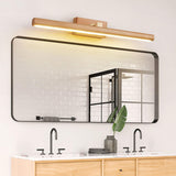 Modern Wood Linear LED Bathroom Vanity Light Image - 1