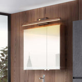 Modern Wood Linear LED Bathroom Vanity Light Image - 19